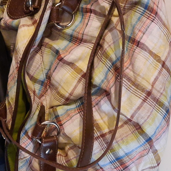Plaid fabric Relic Tote - Picture 5 of 9